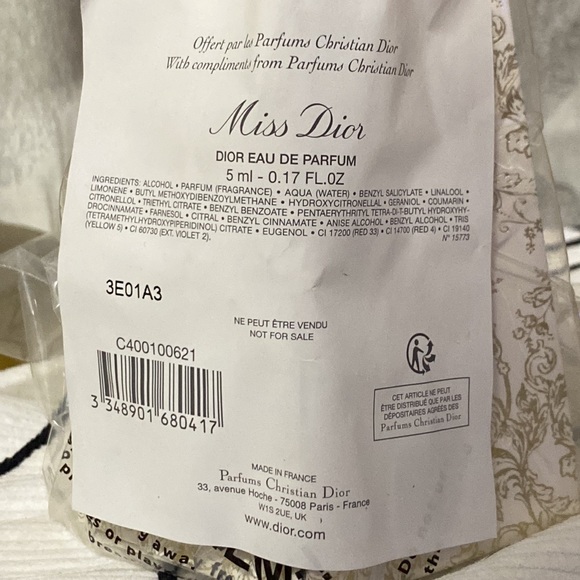 Dior Holiday Cracker with Miss Dior EDP Mini-NIP - Picture 4 of 4